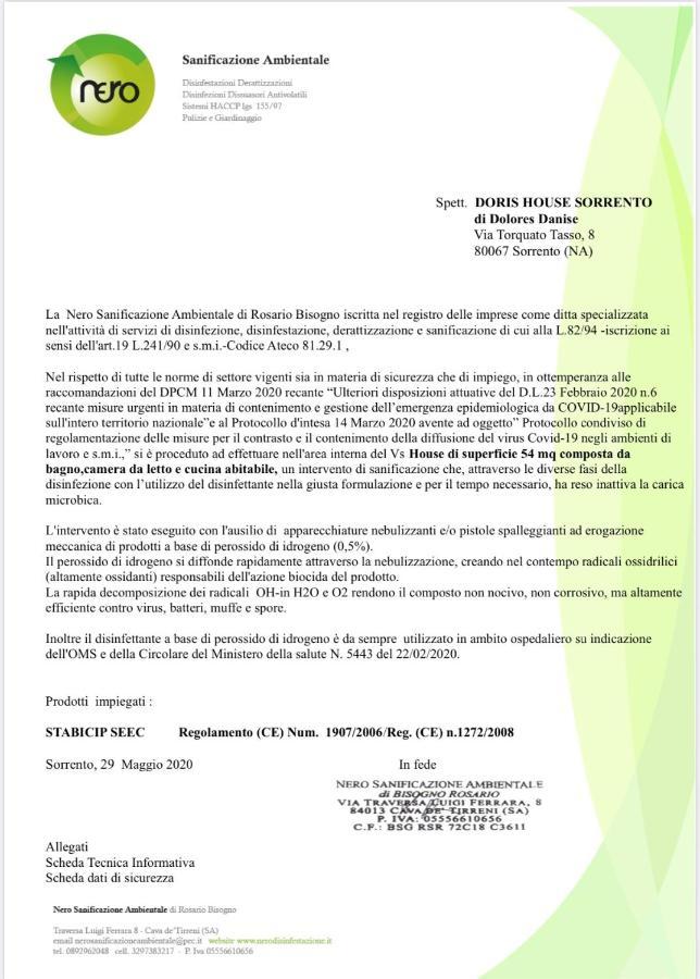 Doris House Sorrento Apartman Kültér fotó